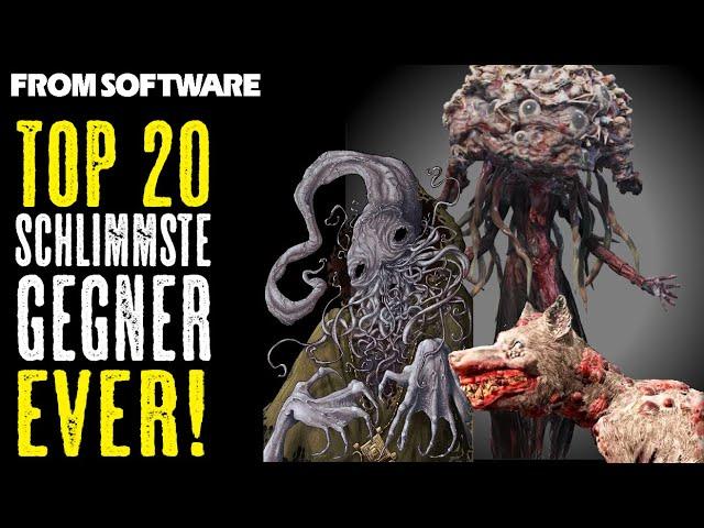 DIE 20 SCHLIMMSTEN und FURCHTBARSTEN Fromsoftware Gegner aller Zeiten (inkl. Elden Ring)