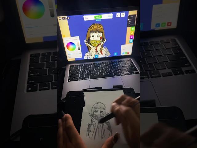 Traumatizing kids on Roblox speed draw #art #roblox #scary #shorts