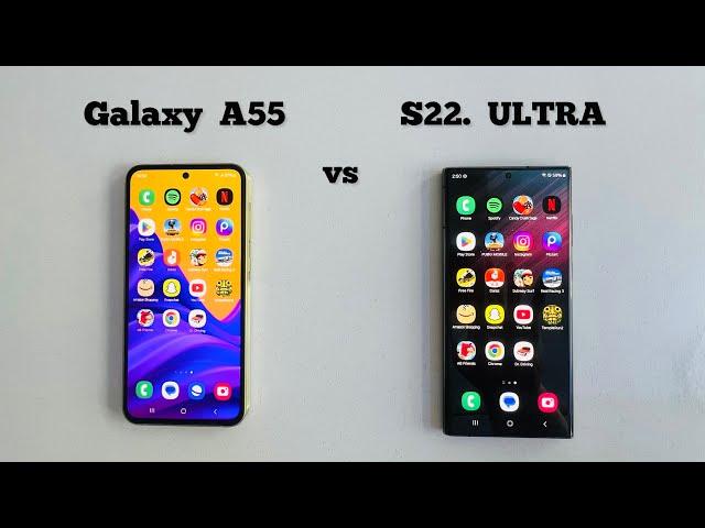 Samsung A55 vs S22 Ultra | Speed Test