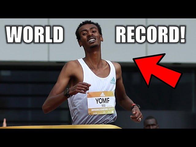 A NEW WORLD RECORD!! || Yomif Kejelcha Drops CRAZY TIME! || 2024 Valencia Half Marathon!