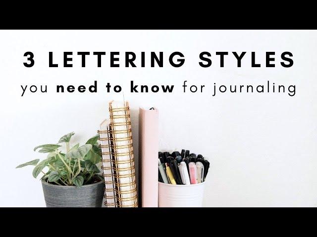 Handlettering Styles for Bullet Journaling, Bible Journaling & more! | How to Handletter