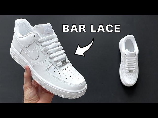 How to Bar Lace Your Nike Air Force 1s: Step-by-Step Tutorial