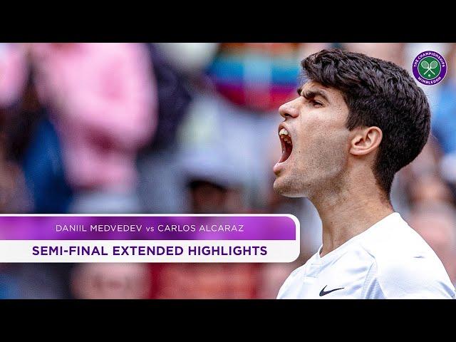 Daniil Medvedev vs Carlos Alcaraz | Extended Highlights | Wimbledon 2024