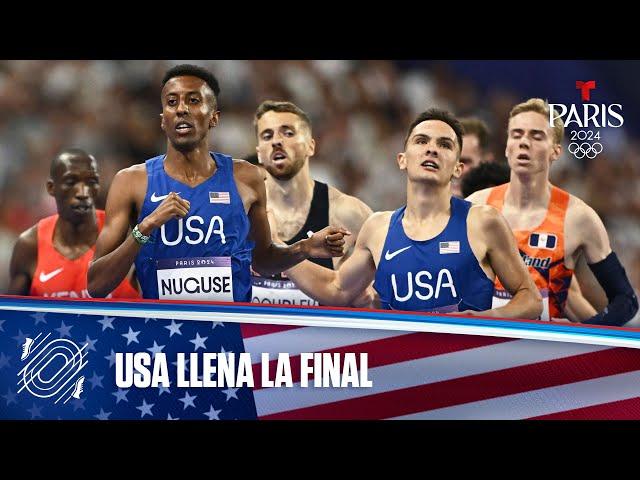 USA clasifica con 3 atletas a la final de Atletismo 1500 m masculino | Juegos Olímpicos París 2024