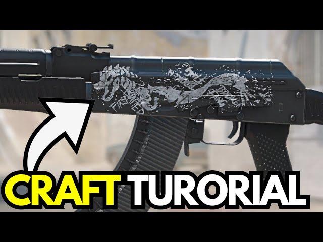 White Dragon AK-47 Slate Sticker Craft Tutorial (How to do White Dragon Combo CS2)