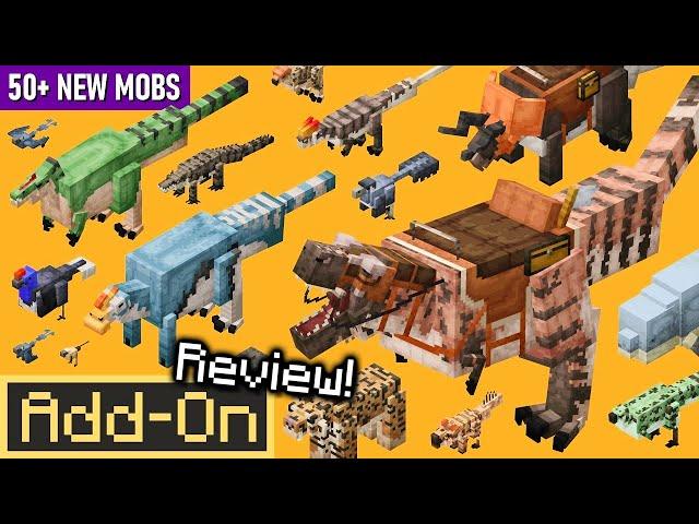 DINOSAUR ERA ADDED Brings 50+ Dinos to Minecraft Bedrock Edition in-depth review