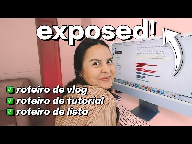 *Exemplos Reais* De Roteiros De Vídeo Que Dão Views | Como Faço Meus Roteiros De Vídeo Pro YouTube