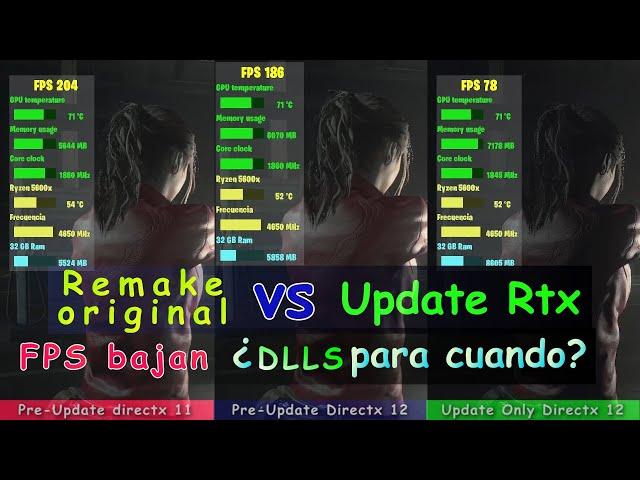 RESIDENT EVIL 2 REMAKE VS UPDATE | DIRECTX 11 VS 12 | RAYTRACING  NVIDIA 3060 TI 1080 RYZEN 5600X