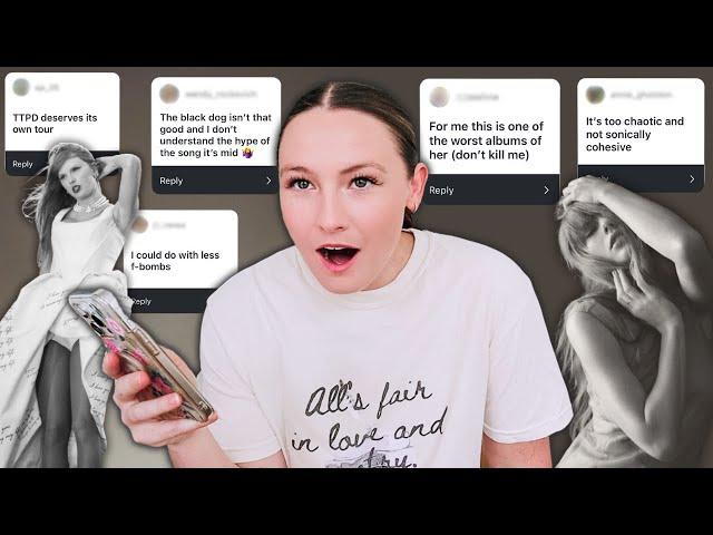 Reacting to your UNHINGED TTPD Unpopular Opinions **AKA y’all insulting my favorite songs