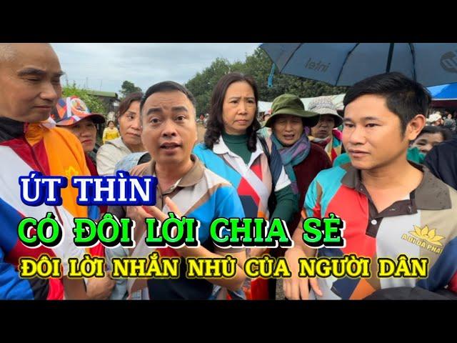 Út Thìn có đôi lời chia sẻ và lời nhắn nhủ của bà con Phật Tử tới đảnh lễ Thầy Minh Tuệ.#minhtue