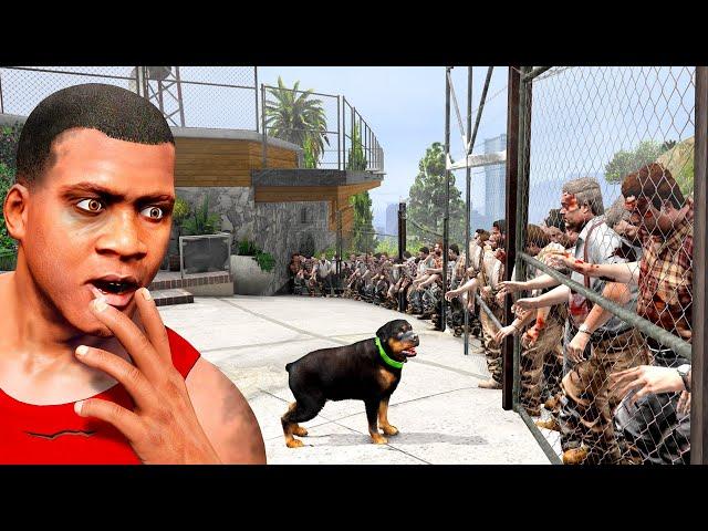 SAVING Franklin's House from ZOMBIES! (GTA 5)