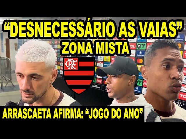 “DESNECESSÁRIO AS VAIAS” ARRASCAETA FALA SOBRE VOLTA CONTRA PEÑAROL “JOGO DO ANO” ZONA MISTA DO FLA!