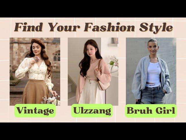 Find Your Fashion Style Aesthetic Quiz | Vintage, Ulzzang, or Bruh Girl? | ​⁠​⁠@AestheticNim