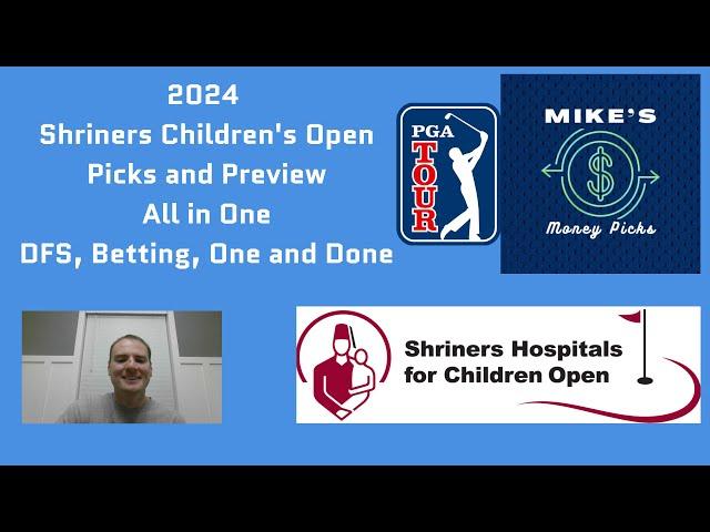 Shriners Children's Open 2024 Picks and Preview