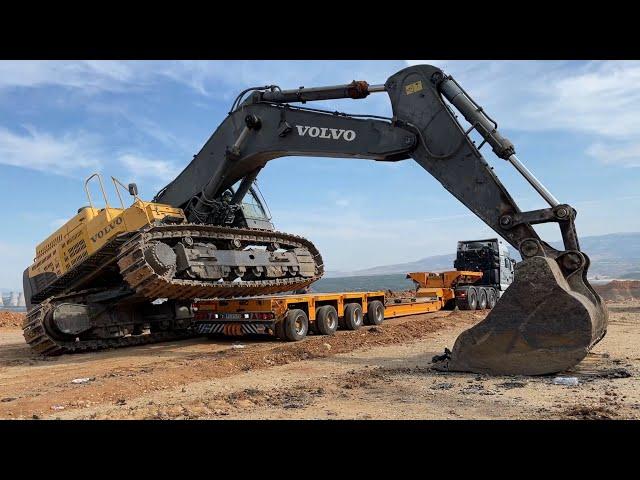 Loading & Transporting The Volvo EC700C Excavator In The New Working Area-Fasoulas Heavy Transports