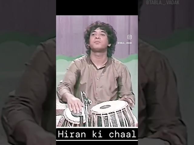Hiran ki chaal tabla playing zakir hussain tabla #shorts #rip #ytshorts #music #world #short