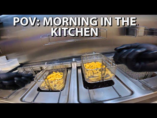 POV: FREE FRIES FRIDAY MORNING IN THE KITCHEN | PREP AND COOKING 