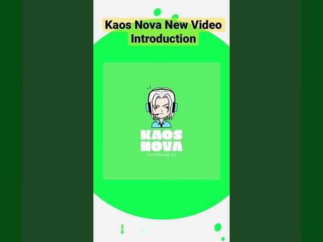 Kaos Nova : My New Video Introduction #kaosnova #alitaarmy #gunnmmartianmemory