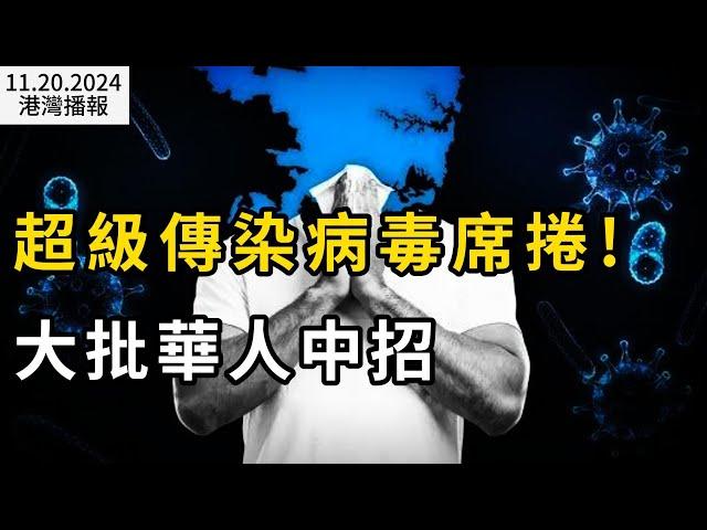 超級傳染病毒席捲! 大批華人中招 加拿大1.2萬人感染；十年來最高！加拿大超85萬名青年失業  恐造成數十億經濟損失；注意！加拿大交通部宣布新規加強安檢（《港灣播報》20241120-1 CACC）