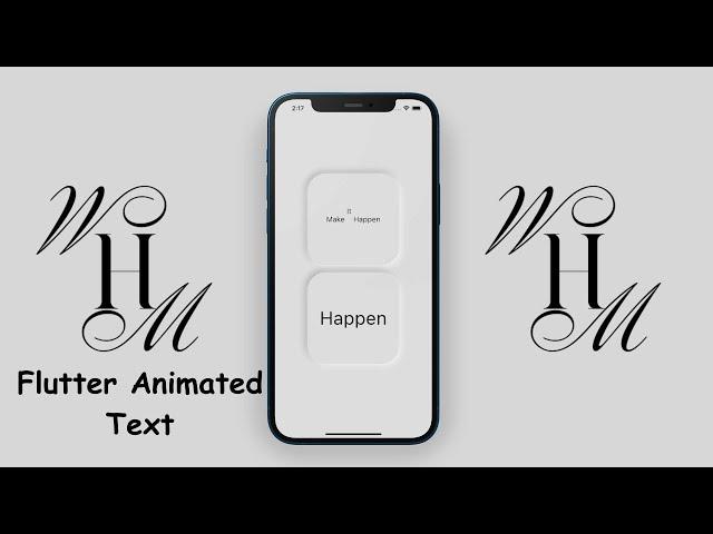 Flutter Animated Text -  Flutter Floating Text - Flutter Wavy Text Animation