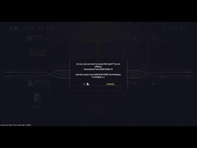 Warframe Trade №1 - Streamlined Form