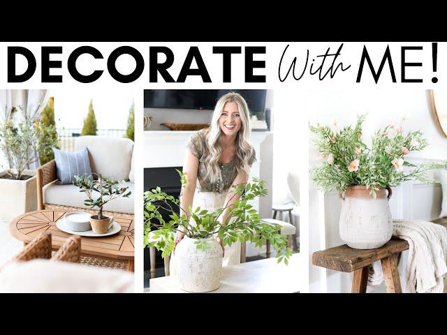 DECORATE WITH ME FOR SPRING || HOME STYLING IDEAS || PATIO DECOR || HOME DECOR ON A BUDGET