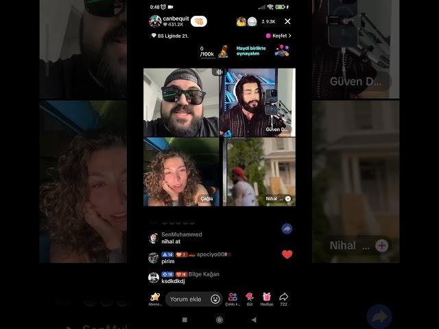 Canbequit Güven Demir Çağla Tiktok Canlı Yayın