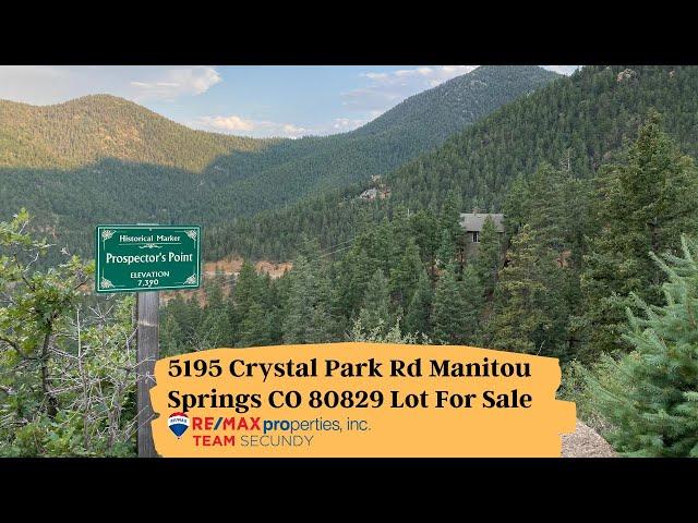 5195 Crystal Park Road Manitou Springs Co 80829 Lot For Sale