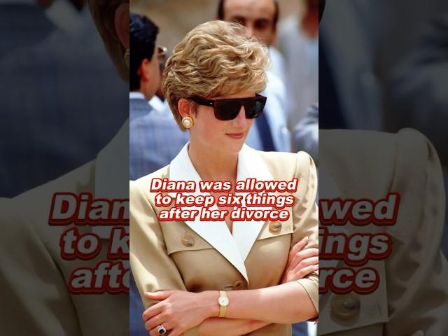Diana was allowed to keep six things after her divorce #diana #royal #queenelizabeth