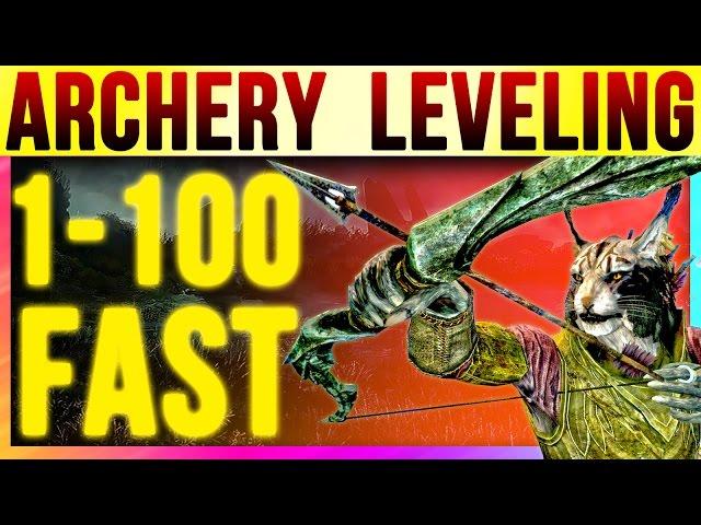 Skyrim Special Edition 100 Archery FAST At LEVEL 1 (Fastest Bow Skill Starter Guide Remastered)