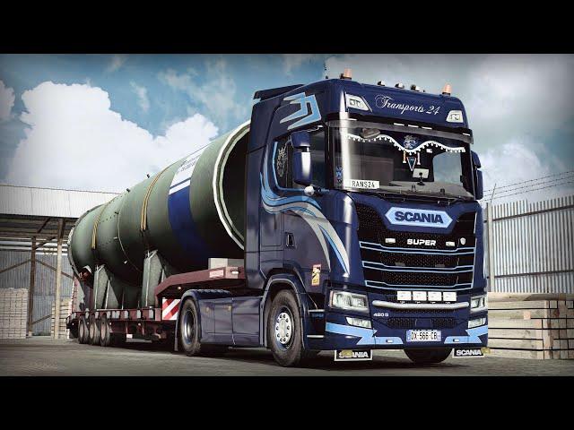 [ ETS 2 1.48 ] SCANIA DC13 SUPER SOUND MOD | REALISTIC DRIVING