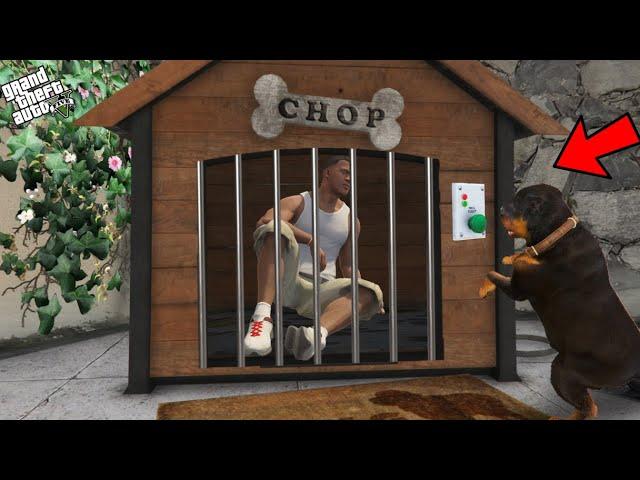 GTA 5 : Franklin Locked Inside Chop's House And Found A Secret Button In GTA 5!