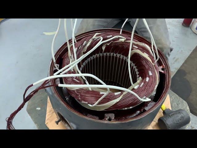 Motor Rewinding | Part 2  Connection | Assembly & Test Run | Old Electric Motor