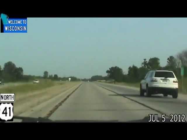 Menomonee Falls WI to Green Bay WI Time Lapse Drive US-41