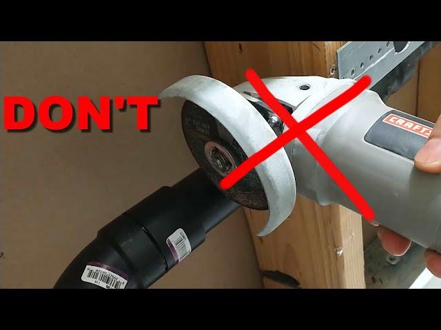 How to Cut PVC ABS Pipe in the wall Straight and Square