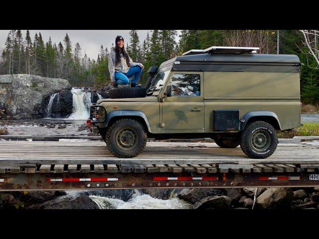 Epic Waterfall Truck Camping in Newfoundland