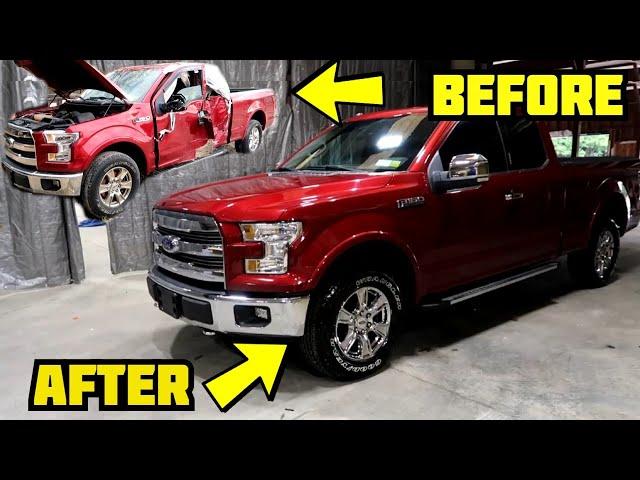 Rebuilding Alex Rebuilds Wrecked 2016 Ford F-150 in 10 Mins like THROTl