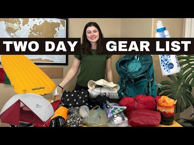 What to pack for a multi day hike & how to pack a backpack for camping