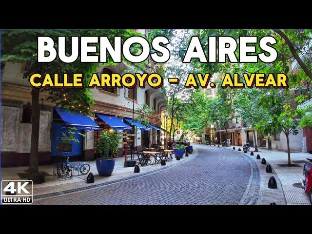 【4K】Las CALLES más PARISINAS de BUENOS AIRES, RETIRO | RECOLETA Walking Tour