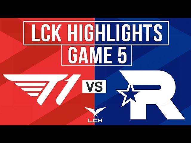 T1 vs KT Highlights Game 5 | LCK 2024 Regional Finals | T1 vs KT Rolster