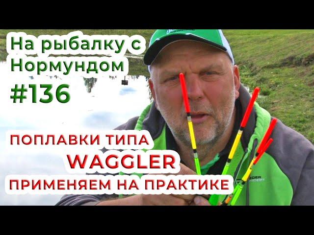 Поплавки типа WAGGLER - применяем на практике! / На рыбалку с Нормундом #136