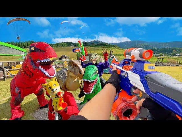 Nerf War | Amusement Park Battle 21 (Nerf First Person Shooter)