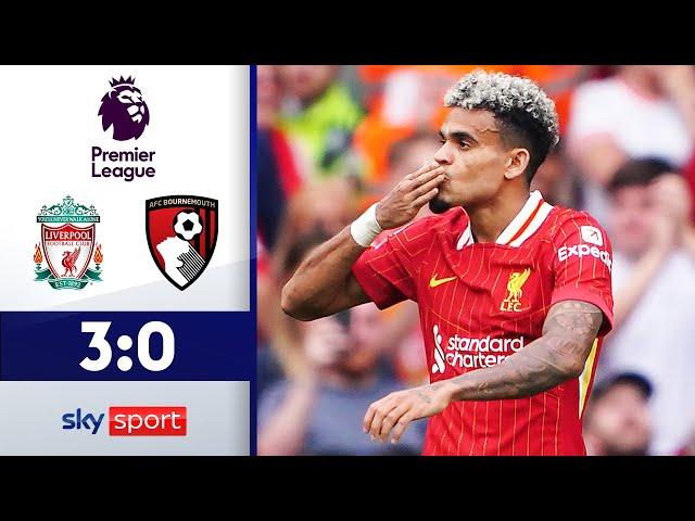 Diaz-Doppelschlag bringt Reds auf die 1! | Liverpool - Bournemouth | Highlights - Premier League