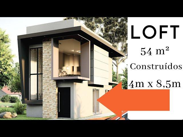 LOFT | 54 m² CONSTRUIDOS |  Terreno 4 metros X 8,5 metros !!!!