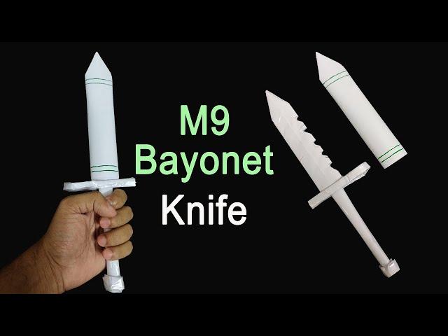 How to make a M9 Bayonet Knife CS:GO From A4 Paper