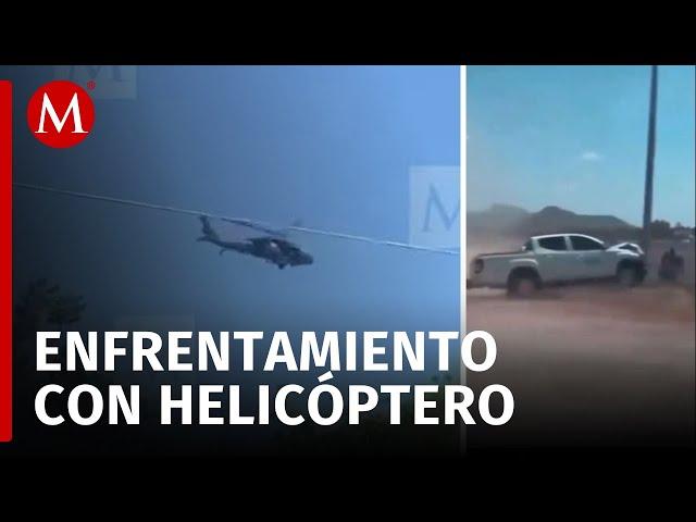 Sedena realiza operativo en Sinaloa; helicóptero se enfrenta a balazos con civiles armados