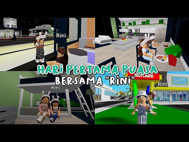 VLOG HARI PERTAMA PUASA BERSAMA "RINI" seru banget‼️ | brookhaven | roleplay | roblox Indonesia