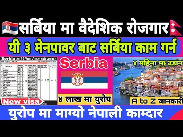 Serbia Visa Update 2025 || Serbia Country Work Visa For Nepali || Serbia Country Work Visa 2024