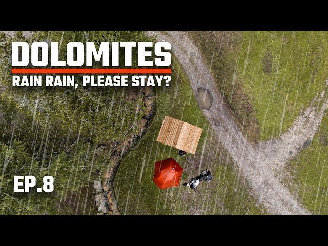 BIZARRE and MOODY day! RAIN RAIN, PLEASE STAY? - Italy DOLOMITES motorcycle trip - EP8