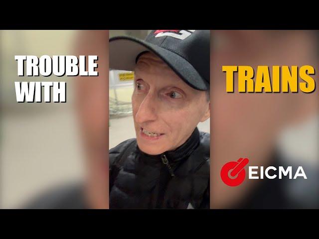 Train Troubles In Milan, Italy at EICMA 2023